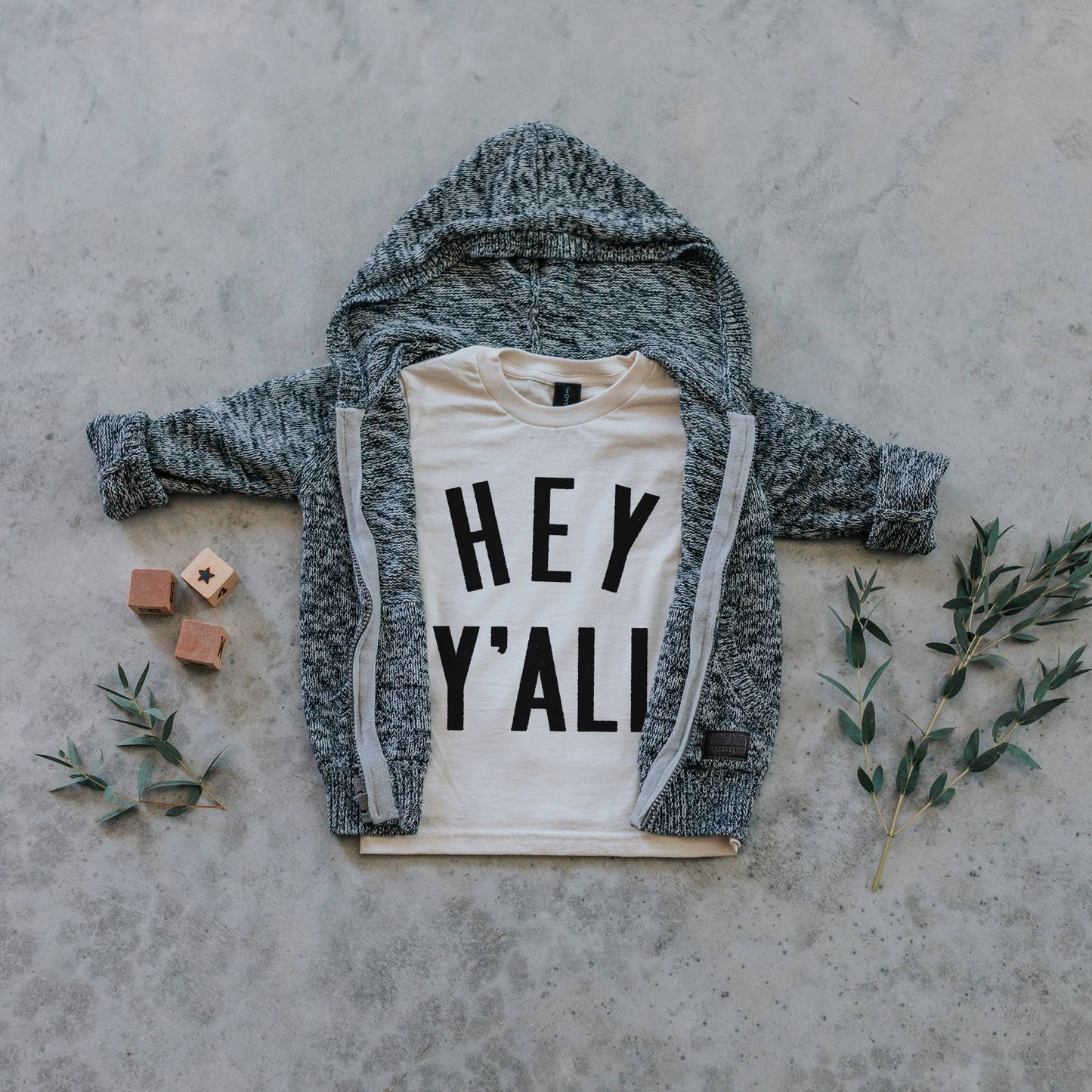 Hey Y'All Organic Kids Tee