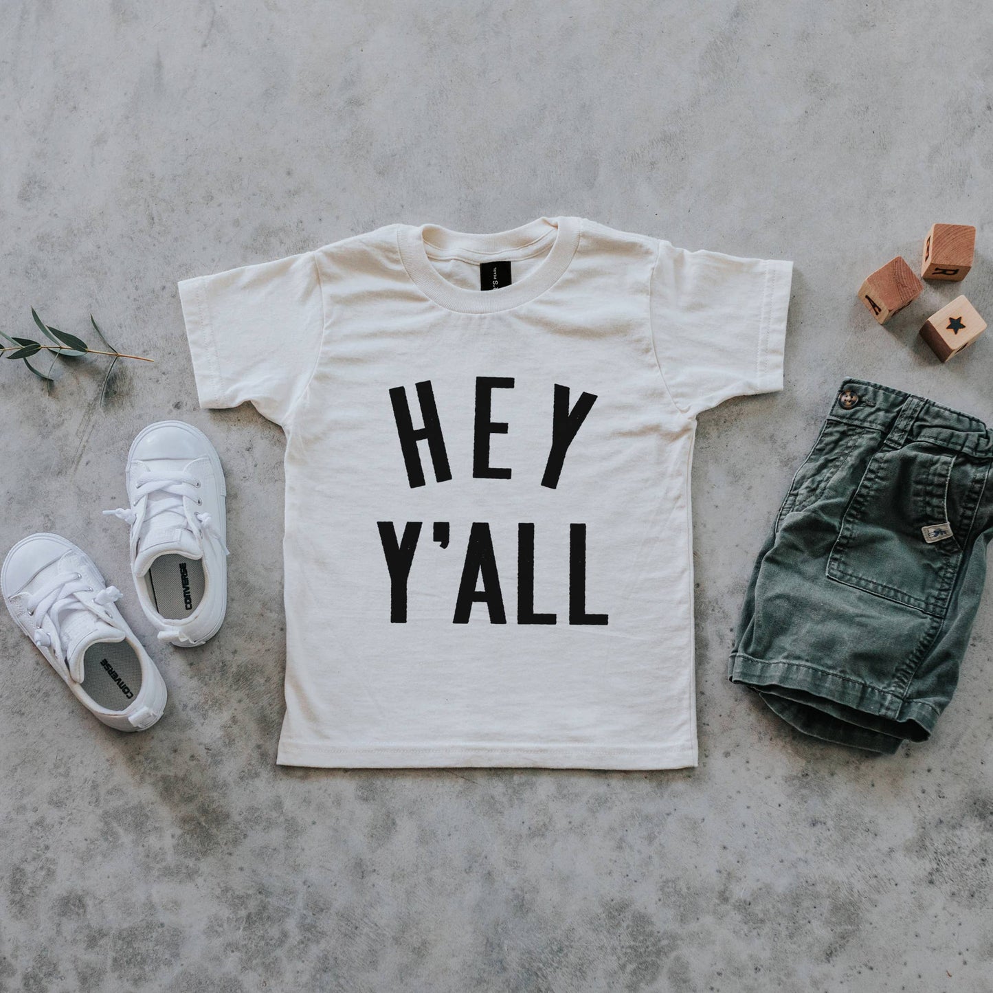 Hey Y'All Organic Kids Tee