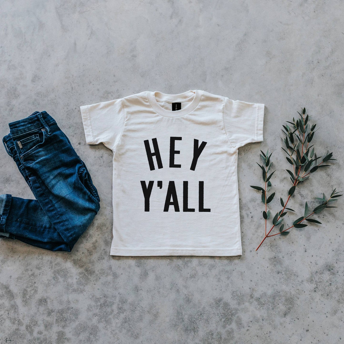 Hey Y'All Organic Kids Tee