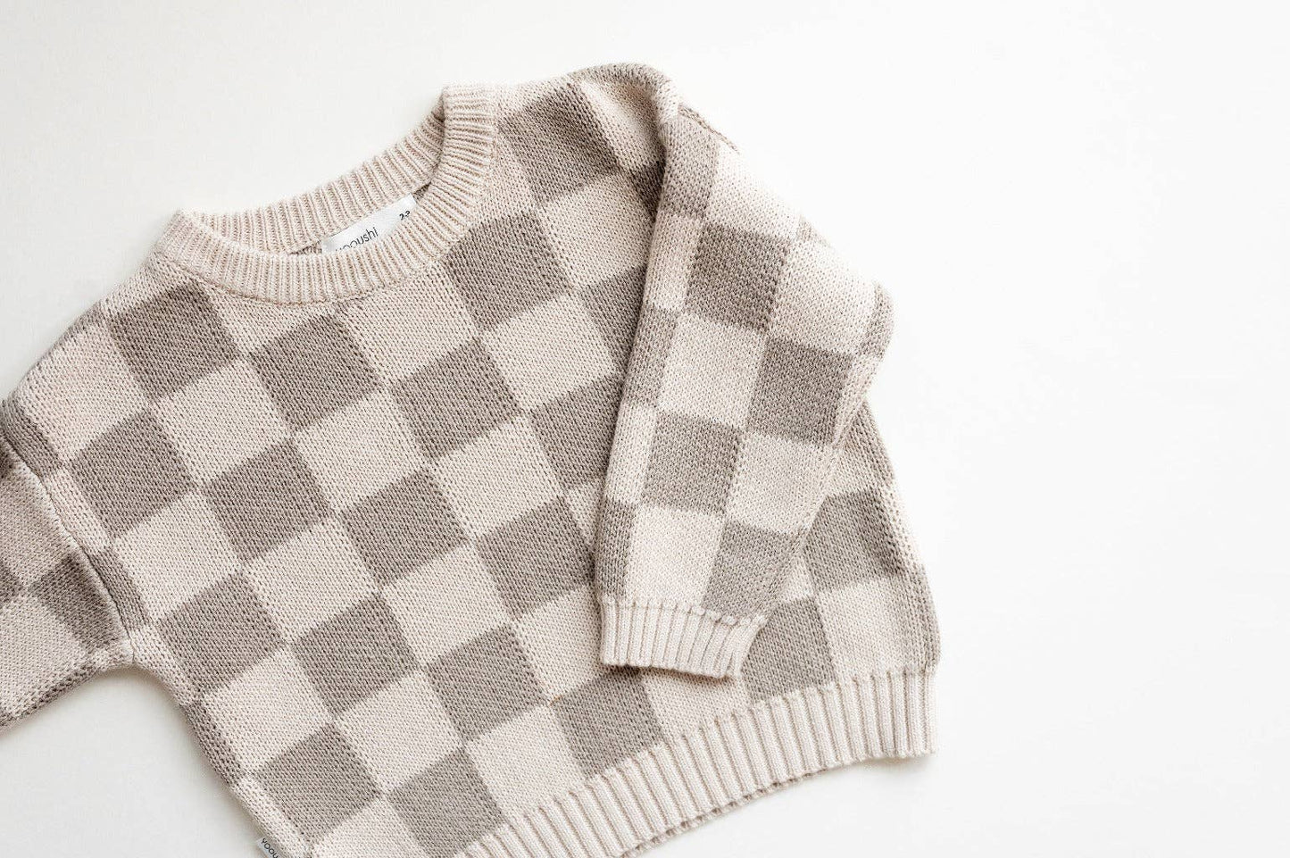 Yooushi Checkered Knit Sweater
