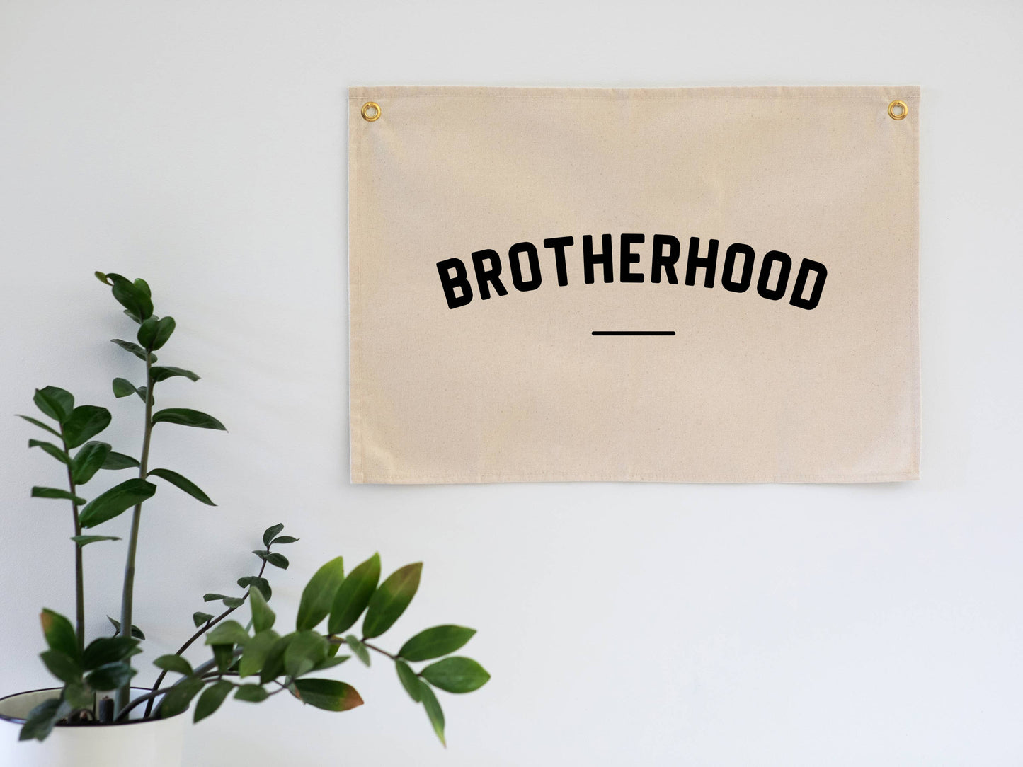Brotherhood Modern Canvas Banner