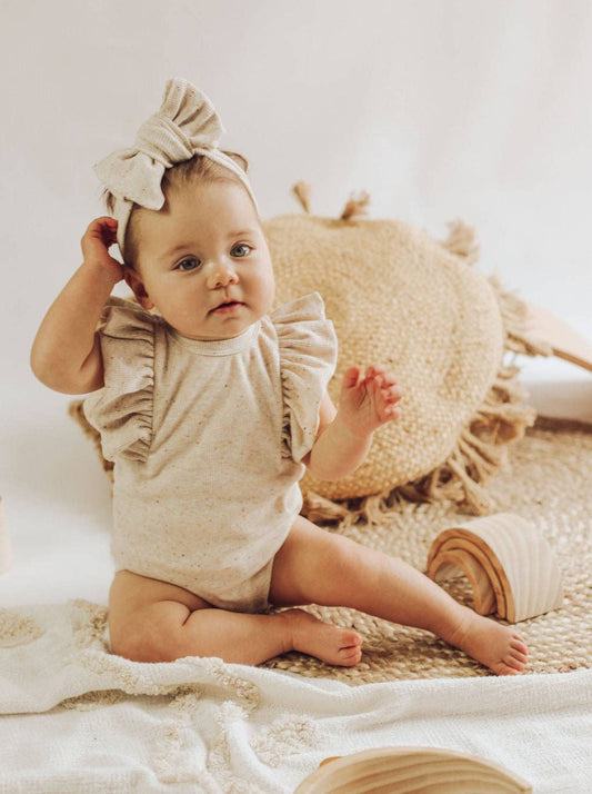 Clover and Bear Ruffle Bodysuit