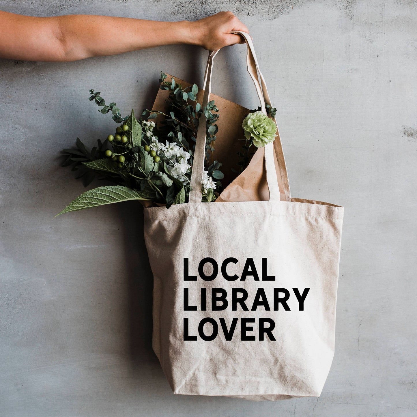 Local Library Lover Canvas Tote Bag