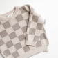 Yooushi Checkered Knit Sweater