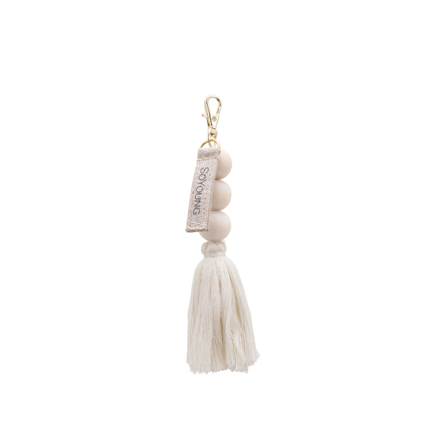 SoYoung Single Cream Beaded Tassel