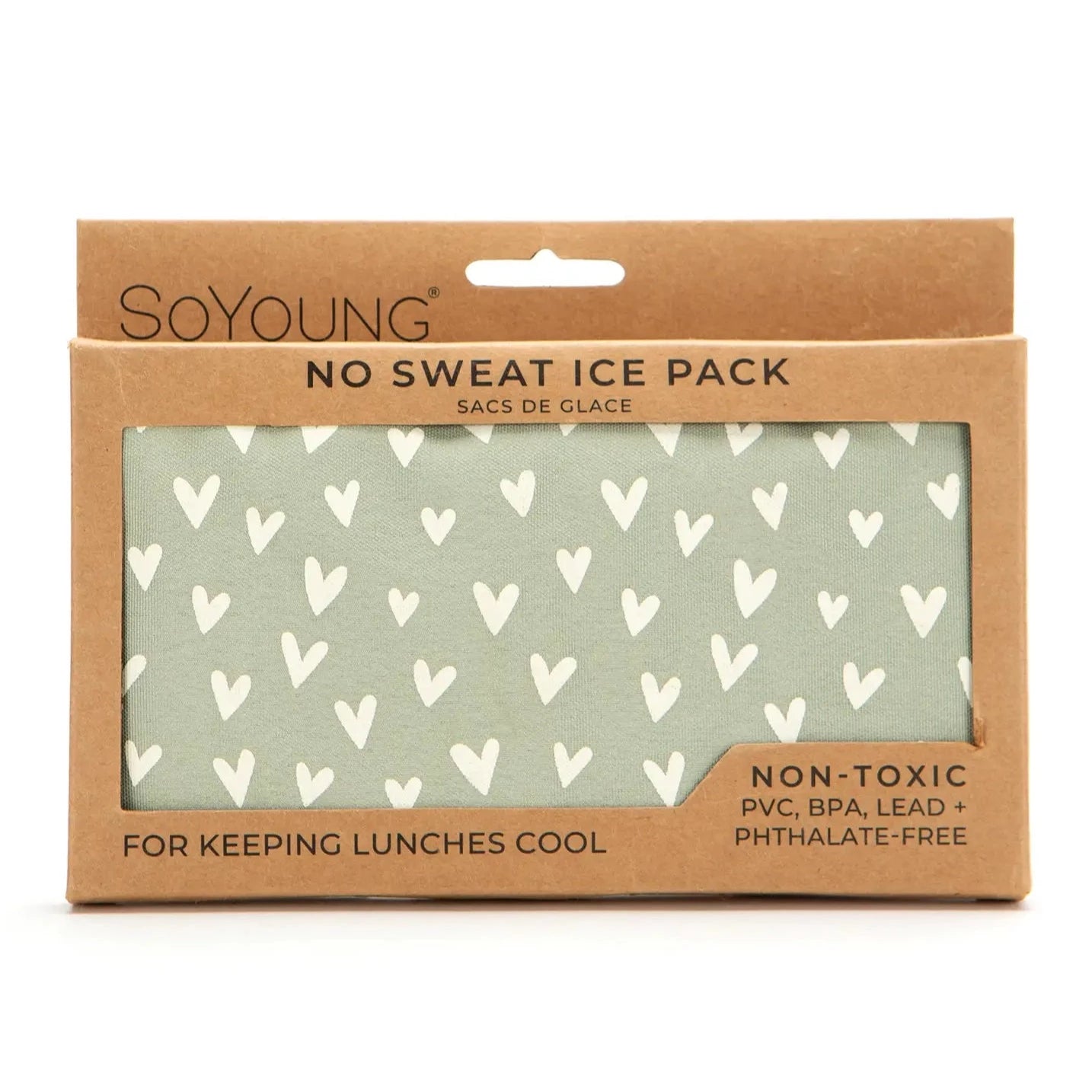 SoYoung Little Hearts Sage Ice Pack