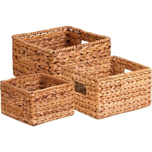 Honey-Can-Do STO-02882 Nesting Banana Leaf Baskets