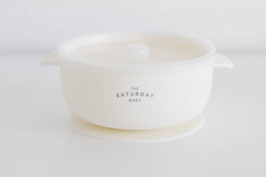 The Saturday Baby Suction Bowl with Lid